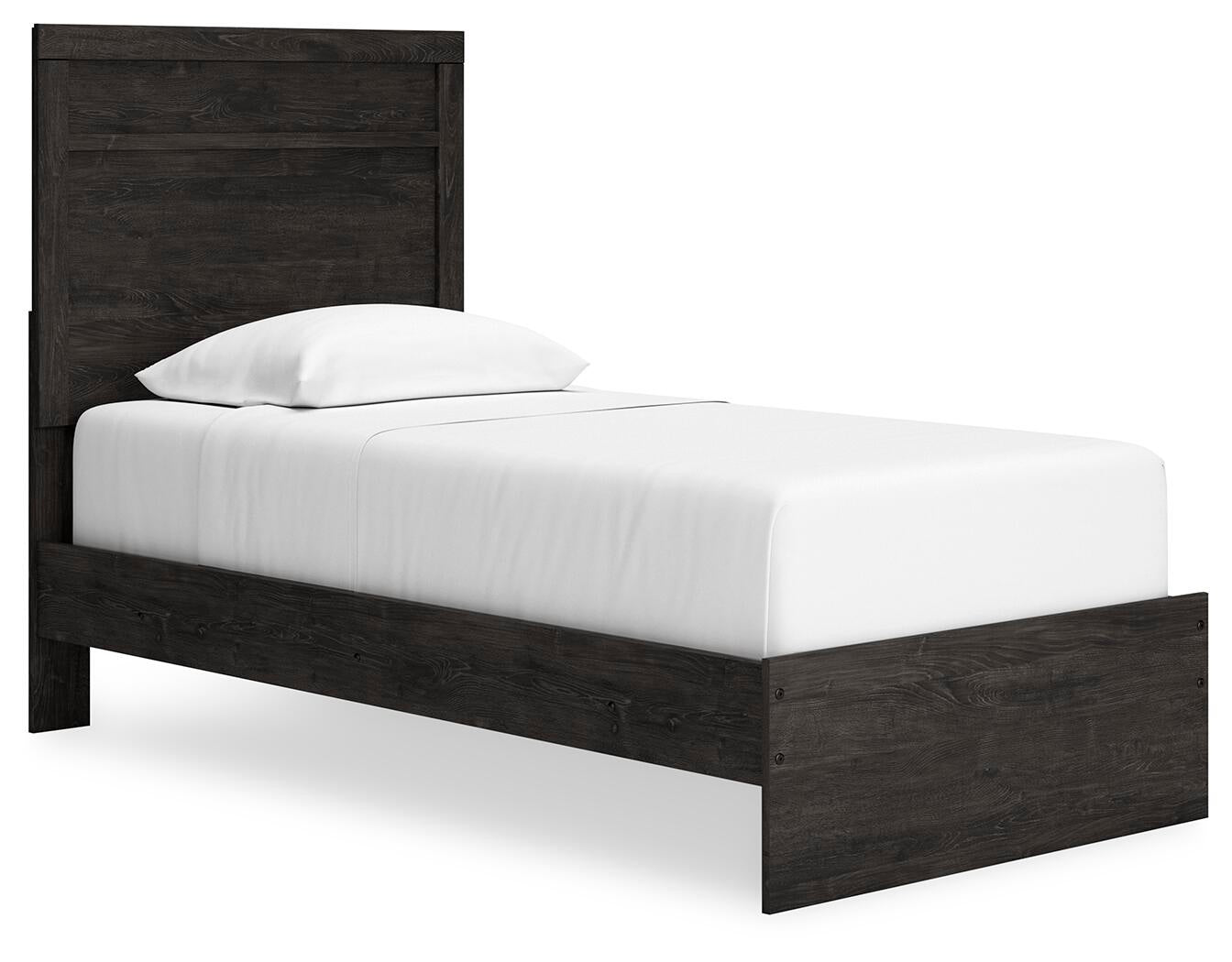 Load image into Gallery viewer, Belachime Twin Panel Bed with Mirrored Dresser