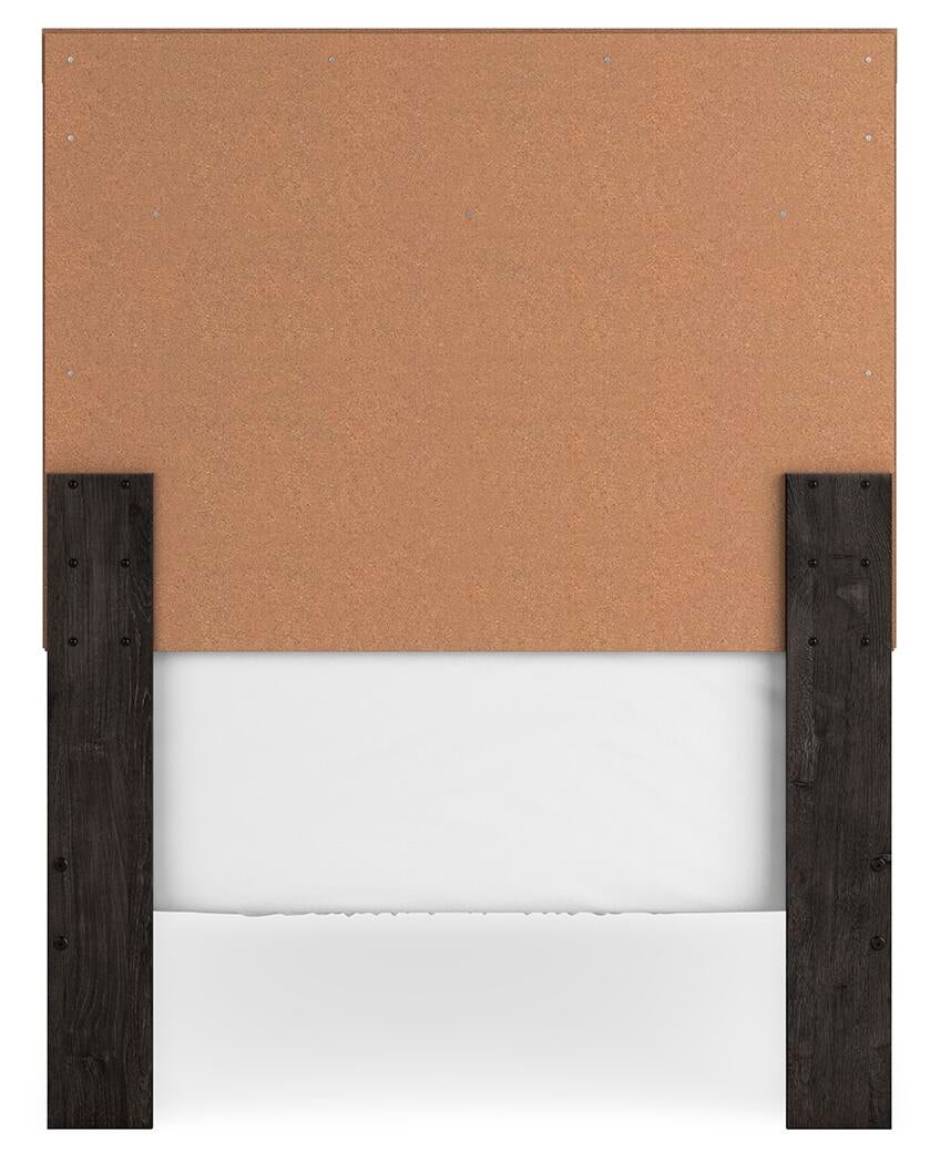 Load image into Gallery viewer, Belachime Twin Panel Bed with Mirrored Dresser