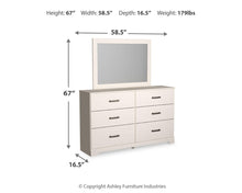 Load image into Gallery viewer, Stelsie Twin Panel Bed with Mirrored Dresser
