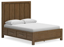 Load image into Gallery viewer, Cabalynn Queen Panel Bed with Storage with Mirrored Dresser and Nightstand

