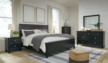Load image into Gallery viewer, Lanolee King Panel Bed with Mirrored Dresser, Chest and Nightstand
