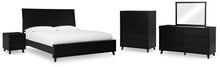 Load image into Gallery viewer, Danziar King Panel Bed, Dresser, Mirror, Chest and Nightstand
