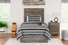 Load image into Gallery viewer, Ralinksi Twin Panel Bed with Mirrored Dresser, Chest and Nightstand
