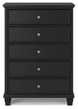 Load image into Gallery viewer, Lanolee Full Panel Bed with Mirrored Dresser, Chest and Nightstand
