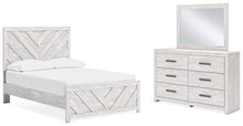 Load image into Gallery viewer, Cayboni Full Panel Bed with Mirrored Dresser
