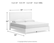 Load image into Gallery viewer, Binterglen King Panel Bed with Mirrored Dresser
