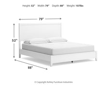 Load image into Gallery viewer, Binterglen California King Panel Bed with Mirrored Dresser
