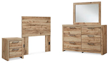 Load image into Gallery viewer, Hyanna Twin Panel Headboard, Dresser, Mirror and Nightstand
