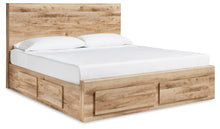 Load image into Gallery viewer, Hyanna King Panel Storage Bed with 1 Under Bed Storage Drawer, Dresser and Mirror
