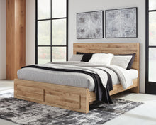 Load image into Gallery viewer, Hyanna Queen Panel Storage Bed, Dresser, Mirror and Nightstand
