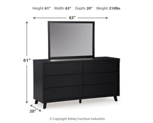 Load image into Gallery viewer, Danziar Queen Panel Headboard, Dresser and Mirror

