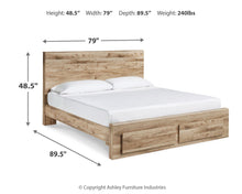 Load image into Gallery viewer, Hyanna King Panel Storage Bed, Dresser and Mirror
