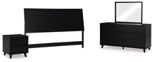 Load image into Gallery viewer, Danziar King Panel Headboard, Dresser, Mirror and Nightstand
