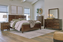 Load image into Gallery viewer, Danabrin King Panel Bed with Mirrored Dresser, Chest and Nightstand
