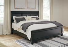Load image into Gallery viewer, Lanolee King Panel Bed with Mirrored Dresser and Nightstand
