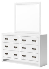 Load image into Gallery viewer, Binterglen Queen Panel Bed with Mirrored Dresser and Nightstand
