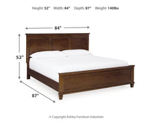 Load image into Gallery viewer, Danabrin King Panel Bed with Mirrored Dresser
