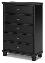 Load image into Gallery viewer, Lanolee California King Panel Bed with Mirrored Dresser, Chest and Nightstand
