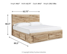 Load image into Gallery viewer, Hyanna Queen Panel Storage Bed with 2 Under Bed Storage Drawer, Dresser and Mirror
