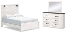 Load image into Gallery viewer, Gerridan Queen Panel Bed with Mirrored Dresser
