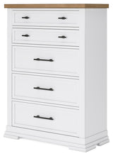 Load image into Gallery viewer, Ashbryn Queen Panel Storage Bed, Dresser, Mirror, Chest and Nightstand

