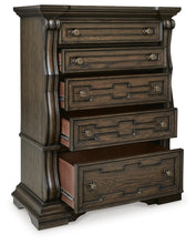 Load image into Gallery viewer, Maylee King Upholstered Bed, Dresser, Mirror, Chest and Nightstand
