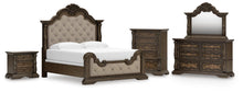 Load image into Gallery viewer, Maylee King Upholstered Bed, Dresser, Mirror, Chest and Nightstand
