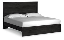 Load image into Gallery viewer, Belachime King Panel Bed with Mirrored Dresser and Nightstand
