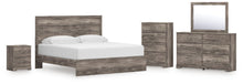 Load image into Gallery viewer, Ralinksi King Panel Bed, Dresser, Mirror, Chest and Nightstand
