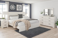 Load image into Gallery viewer, Stelsie King Panel Bed with Mirrored Dresser and Nightstand
