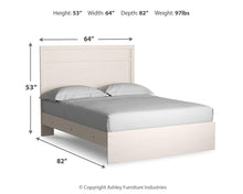 Load image into Gallery viewer, Stelsie Queen Panel Bed with Mirrored Dresser
