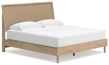Load image into Gallery viewer, Cielden King Panel Bed with Mirrored Dresser

