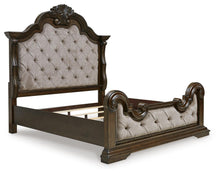 Load image into Gallery viewer, Maylee King Upholstered Bed with Mirrored Dresser
