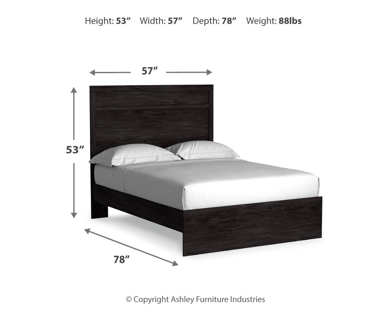 Load image into Gallery viewer, Belachime Full Panel Bed with Mirrored Dresser