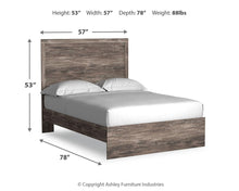 Load image into Gallery viewer, Ralinksi Full Panel Bed with Mirrored Dresser

