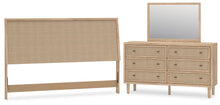 Load image into Gallery viewer, Cielden King Panel Headboard, Dresser and Mirror
