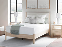Load image into Gallery viewer, Cadmori Queen Upholstered Panel Bed with Mirrored Dresser
