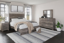 Load image into Gallery viewer, Ralinksi Queen Panel Bed with Mirrored Dresser and Nightstand
