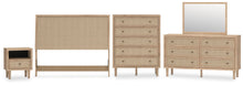 Load image into Gallery viewer, Cielden Queen Panel Headboard, Dresser, Mirror, Chest and Nightstand
