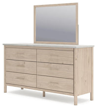 Load image into Gallery viewer, Cadmori Queen Upholstered Panel Bed with Mirrored Dresser, Chest and Nightstand
