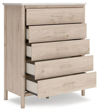 Load image into Gallery viewer, Cadmori Queen Upholstered Panel Bed with Mirrored Dresser, Chest and Nightstand
