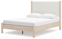 Load image into Gallery viewer, Cadmori Queen Upholstered Panel Bed with Mirrored Dresser, Chest and Nightstand
