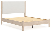 Load image into Gallery viewer, Cadmori Queen Upholstered Panel Bed with Mirrored Dresser, Chest and Nightstand
