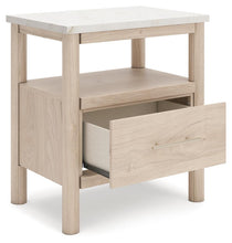 Load image into Gallery viewer, Cadmori Queen Upholstered Panel Bed with Mirrored Dresser, Chest and Nightstand
