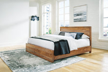 Load image into Gallery viewer, Dressonni California King Panel Bed with Mirrored Dresser
