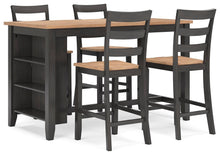 Load image into Gallery viewer, Gesthaven Counter Height Dining Table and 4 Barstools
