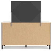 Load image into Gallery viewer, Cadmori Full Upholstered Panel Bed, Dresser and Mirror
