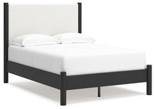 Load image into Gallery viewer, Cadmori Full Upholstered Panel Bed, Dresser and Mirror
