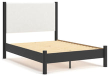 Load image into Gallery viewer, Cadmori Full Upholstered Panel Bed, Dresser and Mirror
