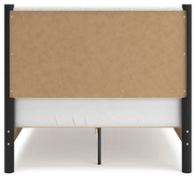 Load image into Gallery viewer, Cadmori Full Upholstered Panel Bed, Dresser and Mirror
